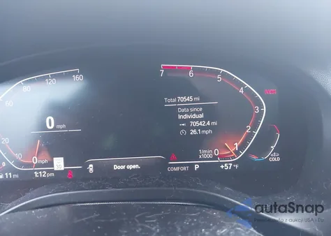 2021 BMW X3 xDrive30I z USA, uszkodzony, nr VIN 5UXTY5C08M9F84455